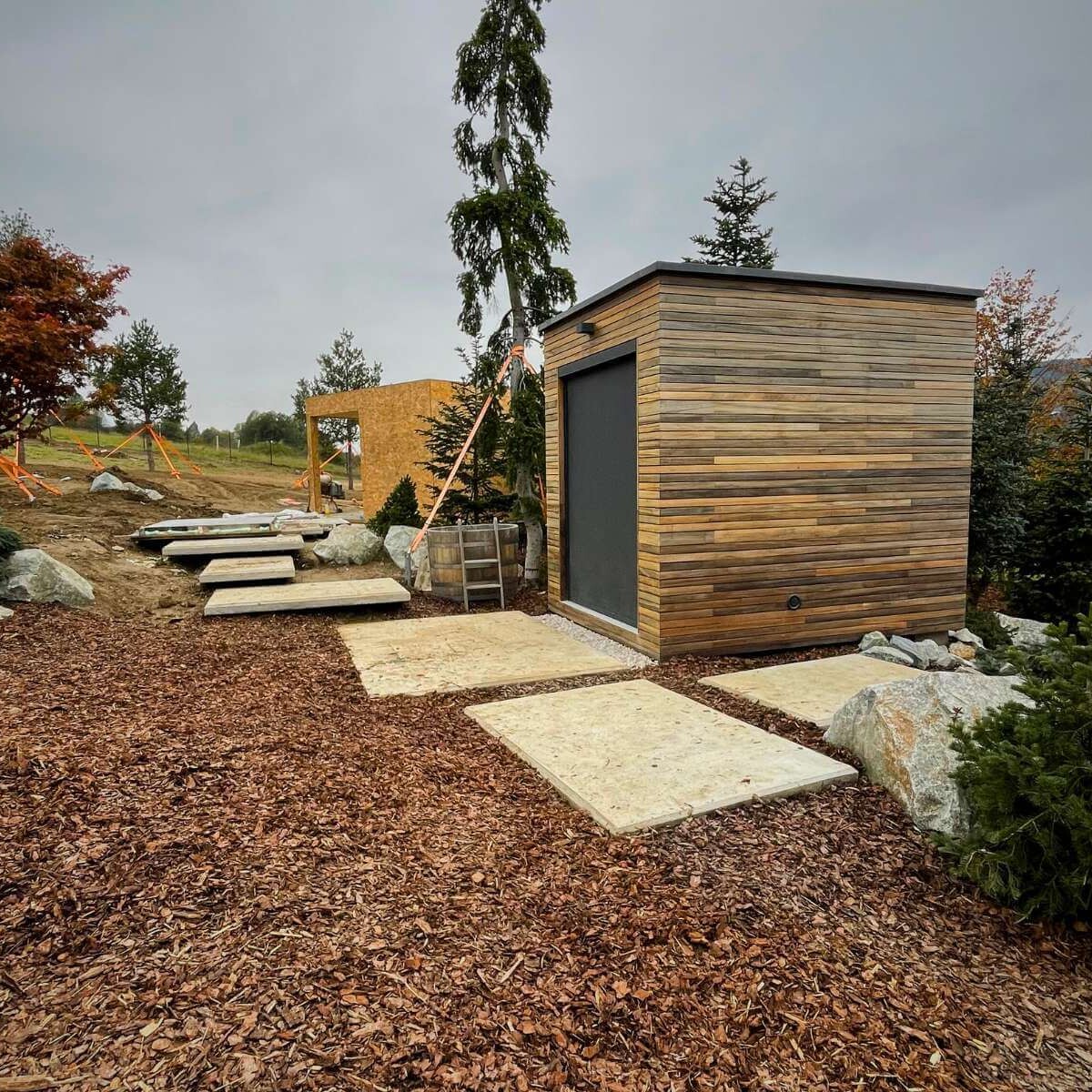 Realizácia modernej sauny v záhrade od Dream Garden