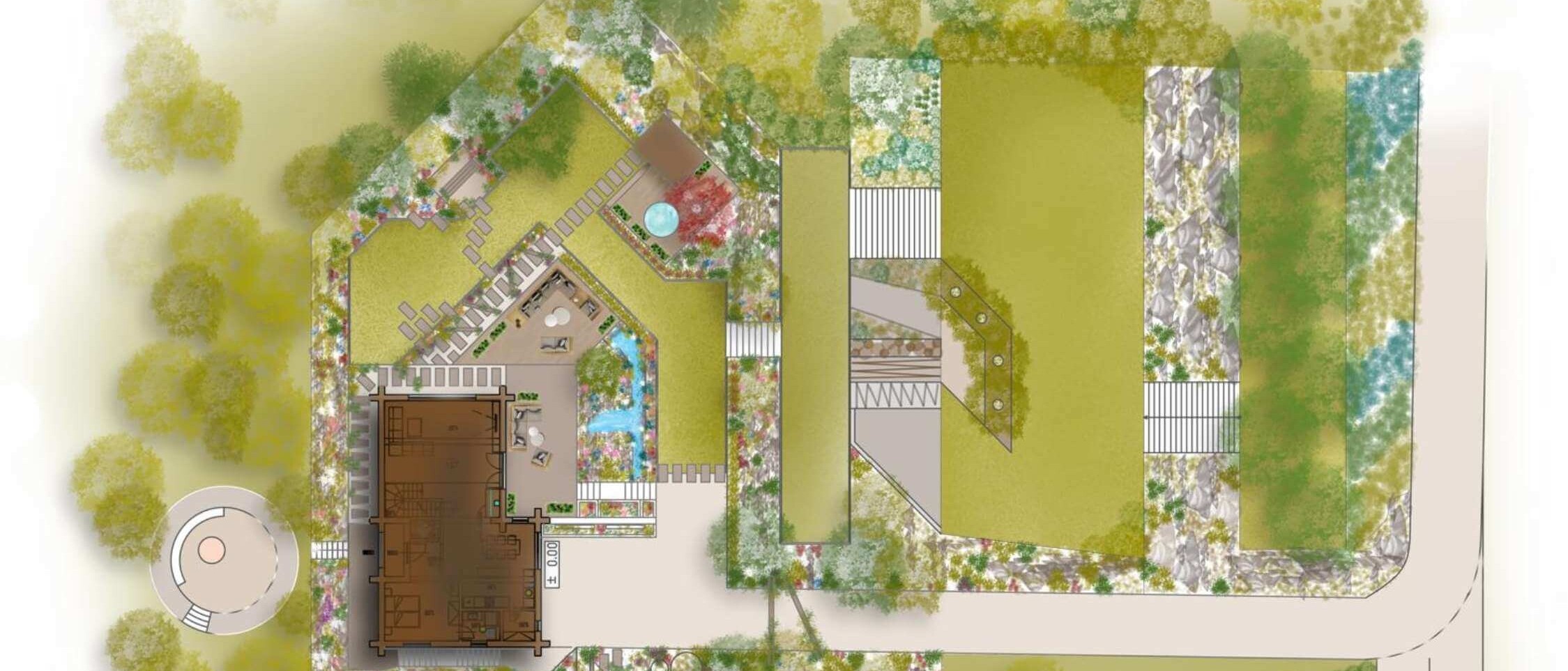 Vizualizácia a 3D návrh záhrady – moderný grafický návrh exteriéru od Dream Garden