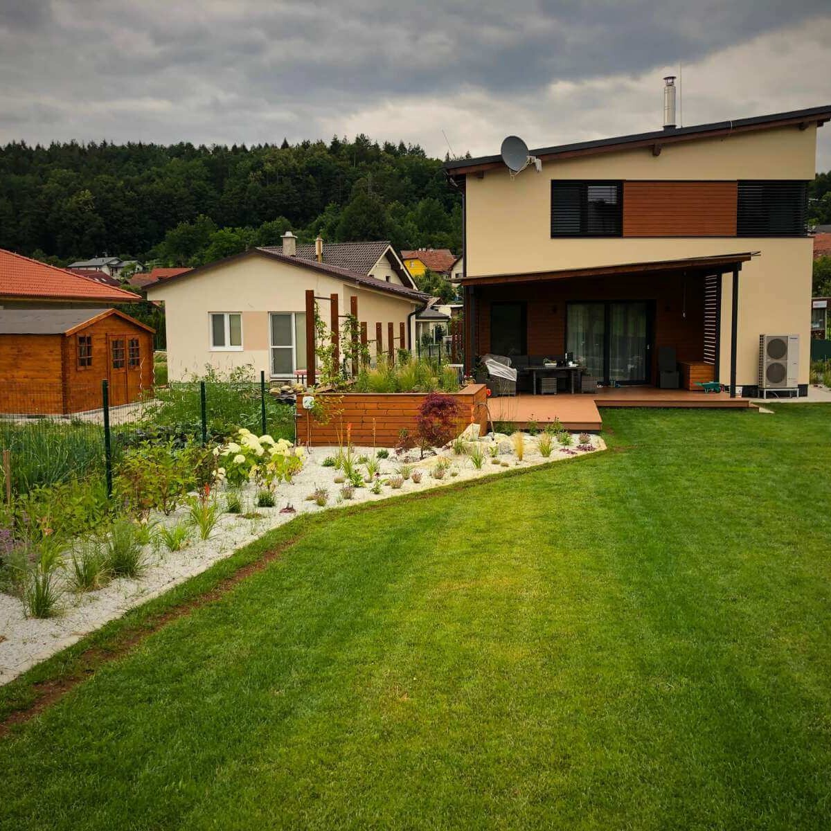 Exterior realization by Dream Garden - comprehensive garden design, landscaping, plant planting