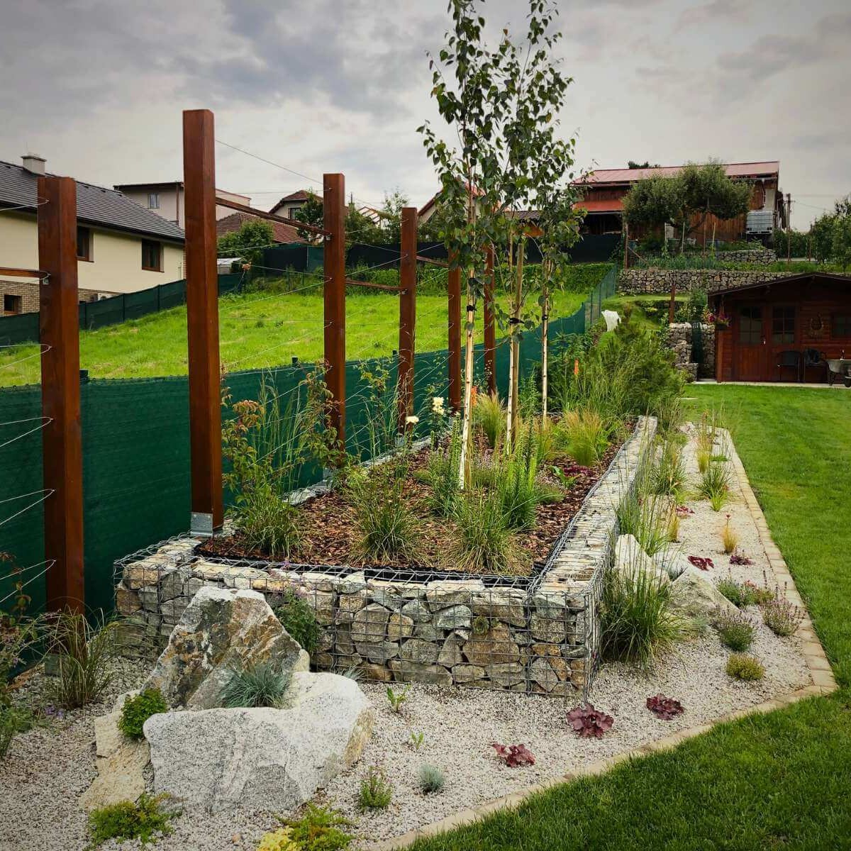 Garden design in Trnové by Dream Garden - modern garden design with precise terrain design