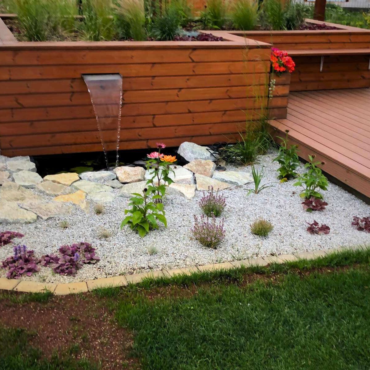 Garden pond with waterfall from Dream Garden