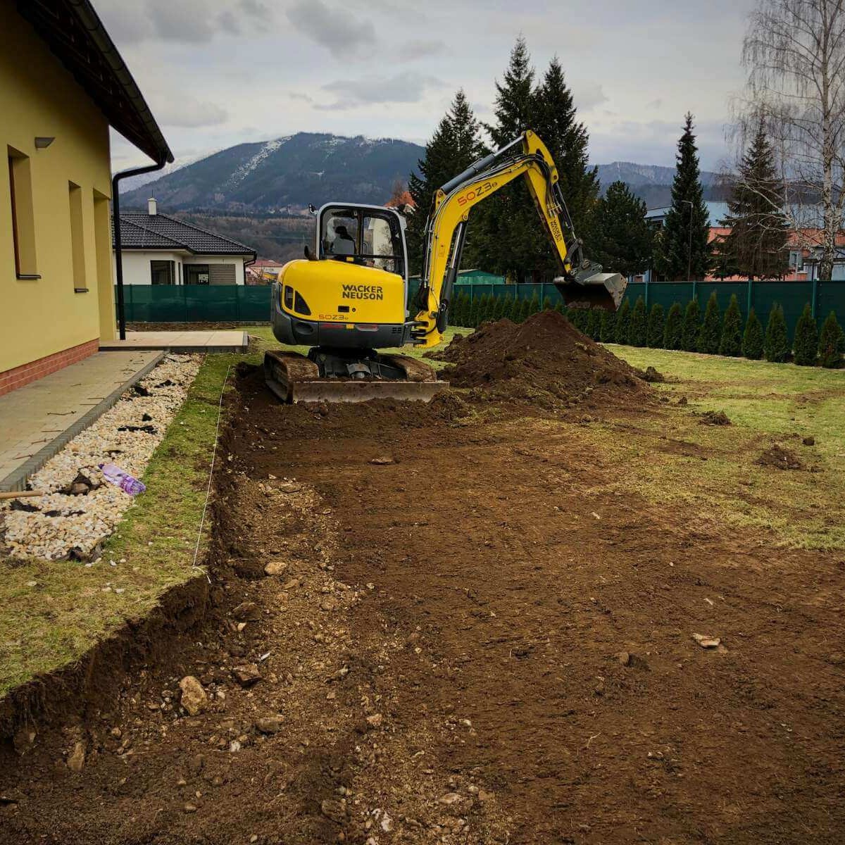 Garden terrain preparation from Dream Garden - professional soil modeling and preparation