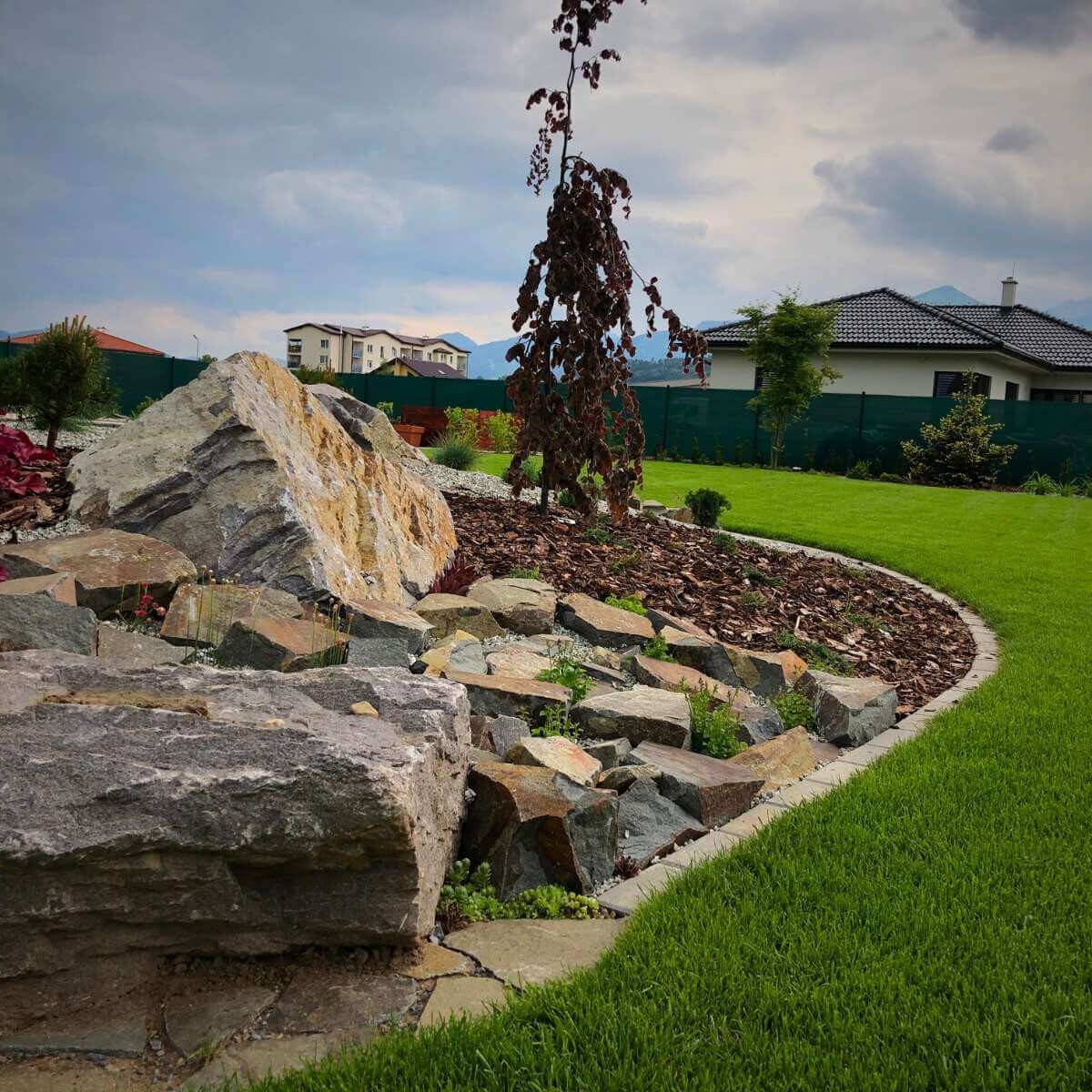 Rockery in Varín by Dream Garden – a design rock element with planting of ornamental plants
