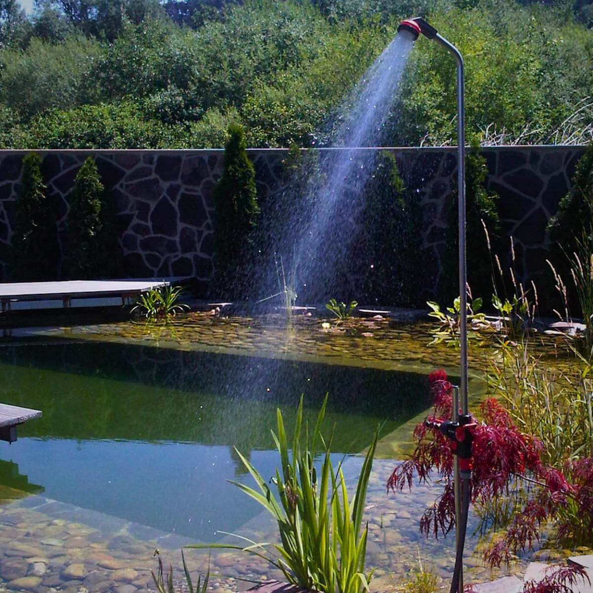 Garden shower in a modern garden from Dream Garden