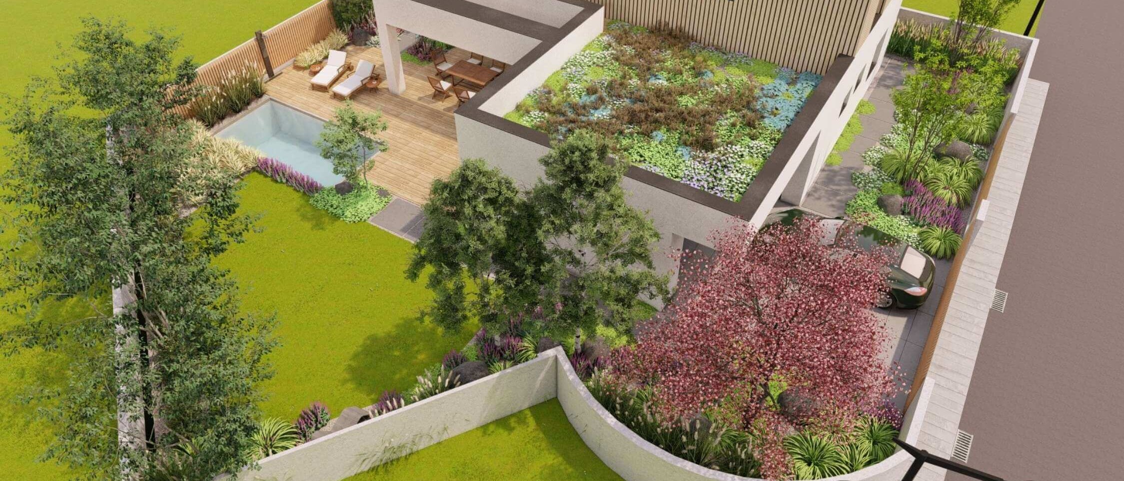 Funkčné rozdelenie plôch v záhrade od Dream Garden