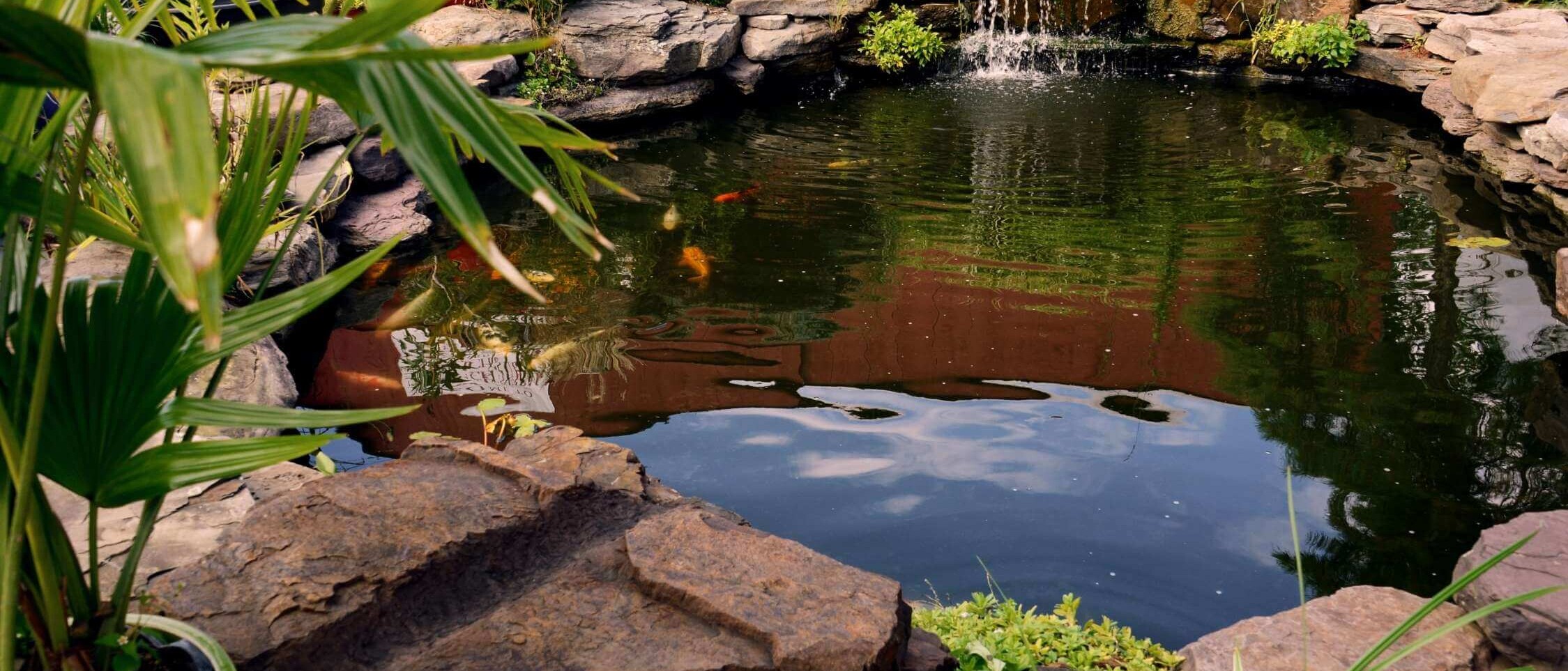 Water features in the garden – modern fountains, ponds and waterfalls as design accessories for the exterior
