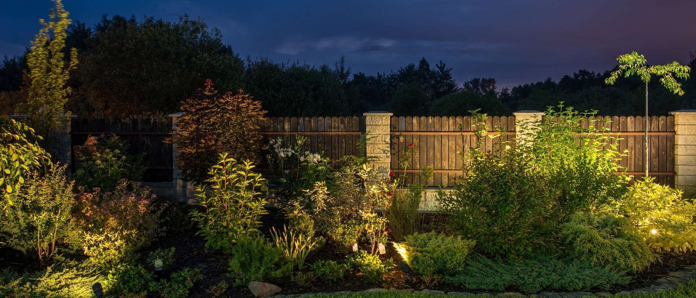 Decorative lighting to accentuate the atmosphere outdoors