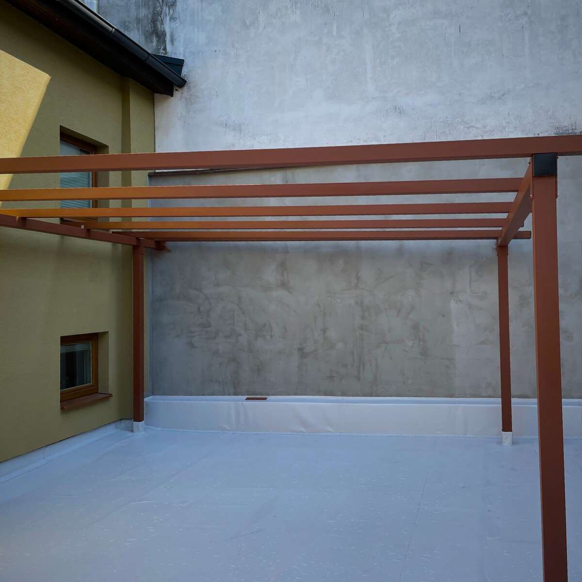 Construction for an outdoor terrace from Dream Garden - preparation of the supporting foundation